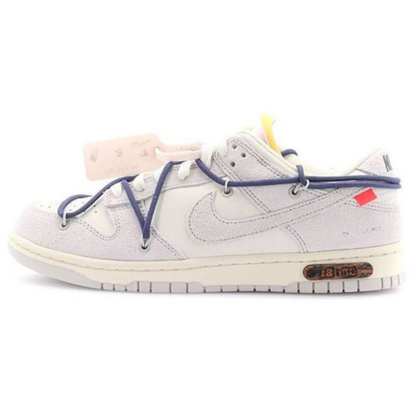 Off-White x Nike Dunk Low 'Lot 18 of 50'- Streetwear Fashion - lacezy.com