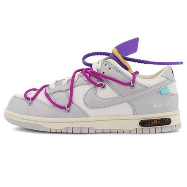 Off-White x Nike Dunk Low 'Lot 28 of 50'- Streetwear Fashion - lacezy.com