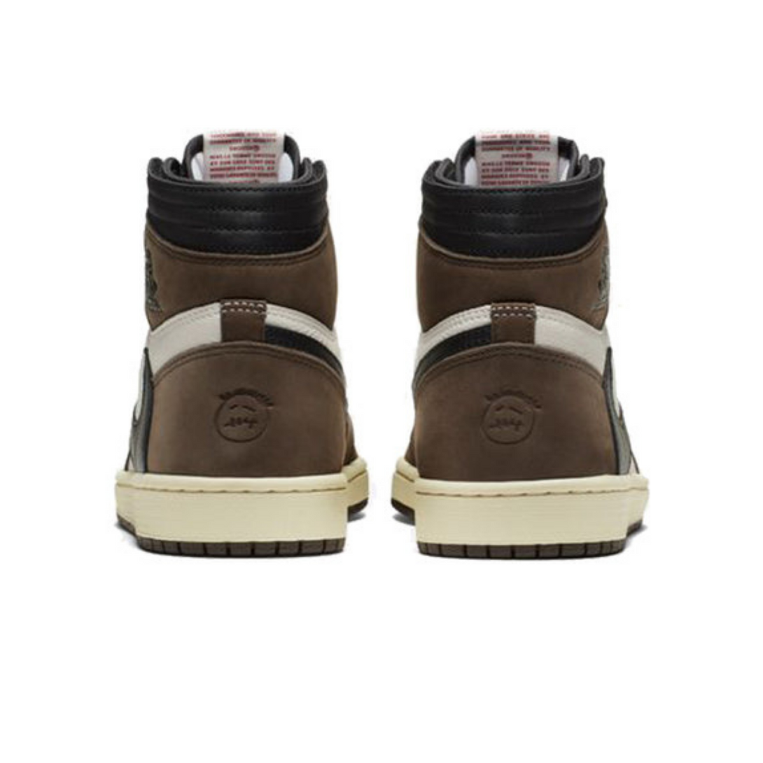 Travis Scott x Air Jordan 1 Retro High OG 'Mocha'- Streetwear Fashion - lacezy.com