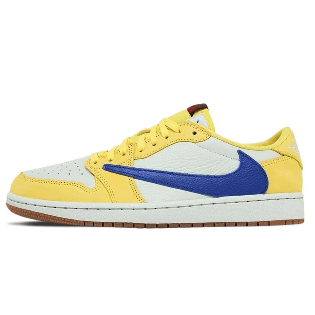 Travis Scott x Air Jordan 1 Low OG 'Canary' - lacezy.com