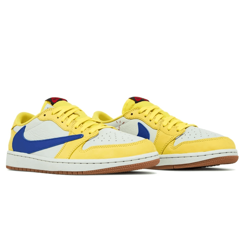 Travis Scott x Air Jordan 1 Low OG 'Canary' - lacezy.com